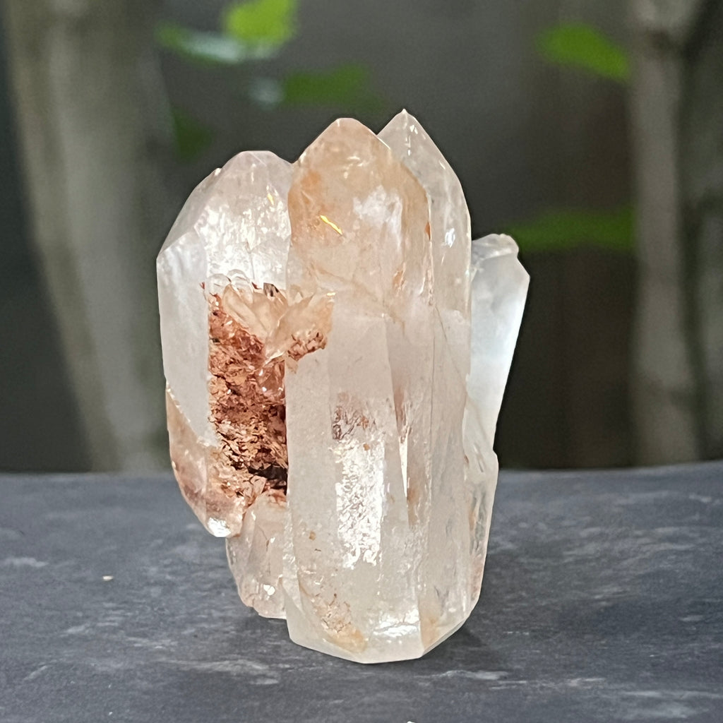 Cristal de cuarț cu incluziuni de goethit brun-portocaliu | Model 4, pietre semipretioase - druzy.ro 3 