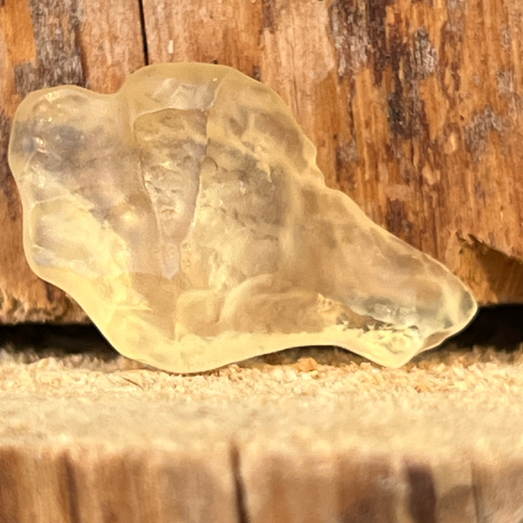 Tectita aurie sticla desertului Libia piatra bruta model 15, calitate AAA, pietre semipretioase - druzy.ro 2 