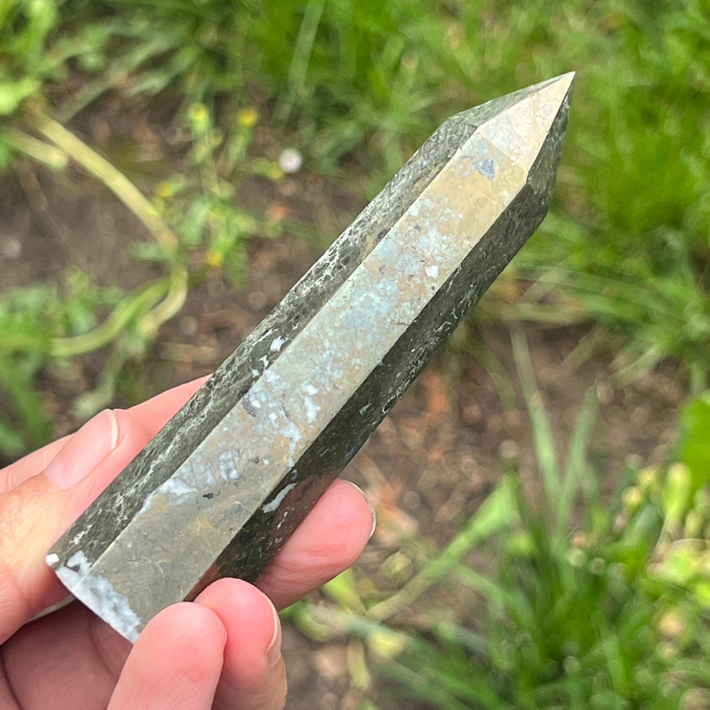 Obelisc pirita model 3, pietre semipretioase - druzy.ro 7 
