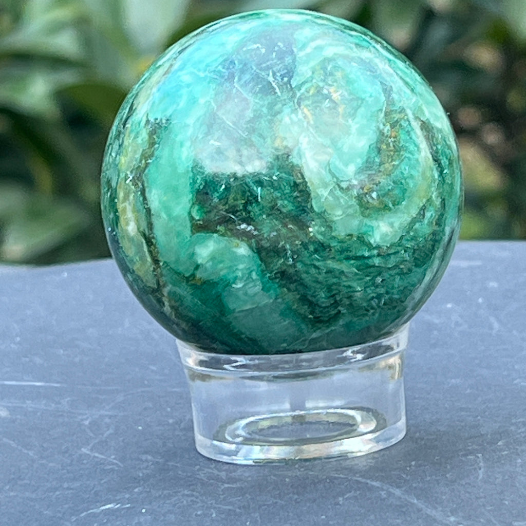 Sfera jad verde nefrit Africa model 1, pietre semipretioase - druzy.ro 2 