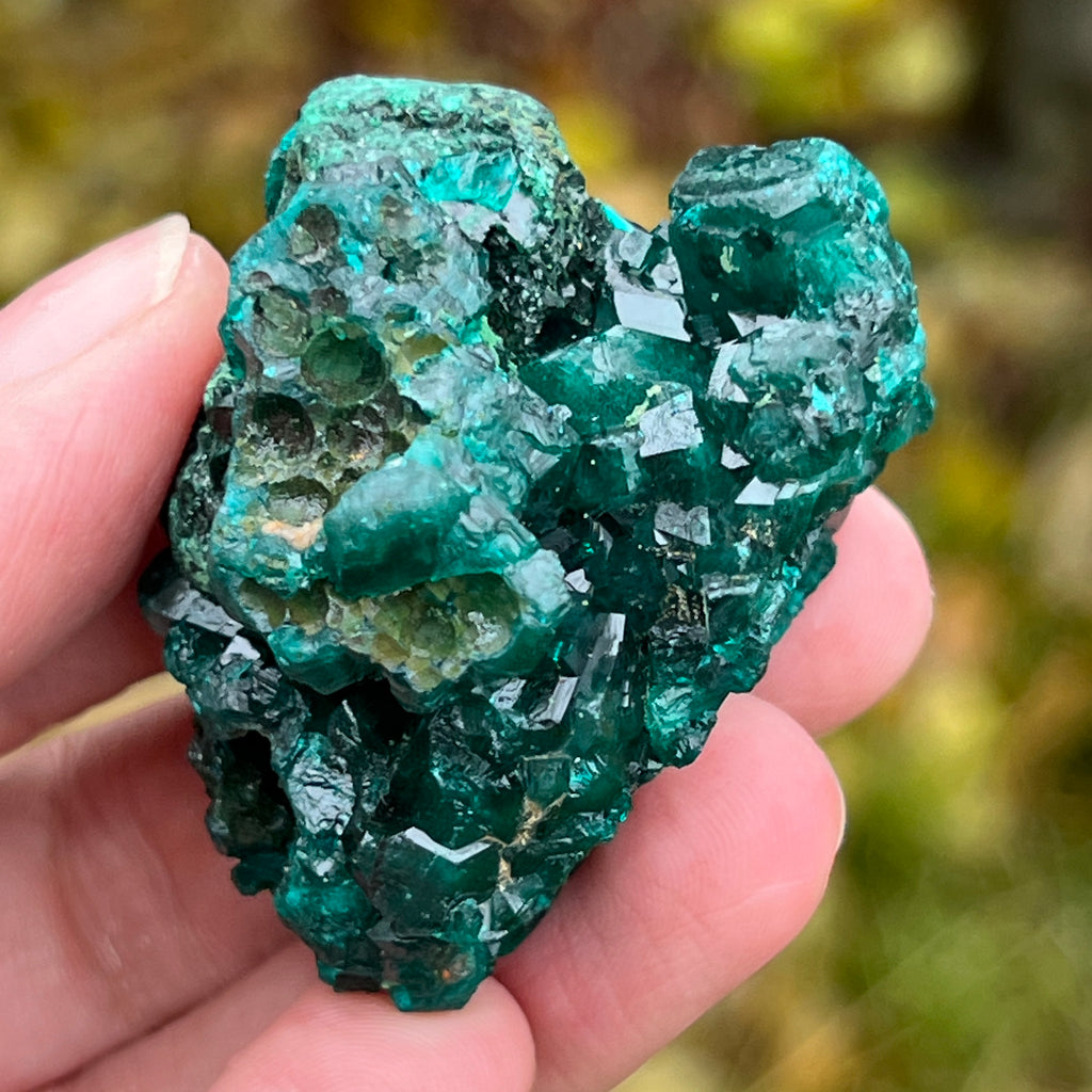 Dioptaz cluster din Congo model 6, pietre semipretioase - druzy.ro 8 