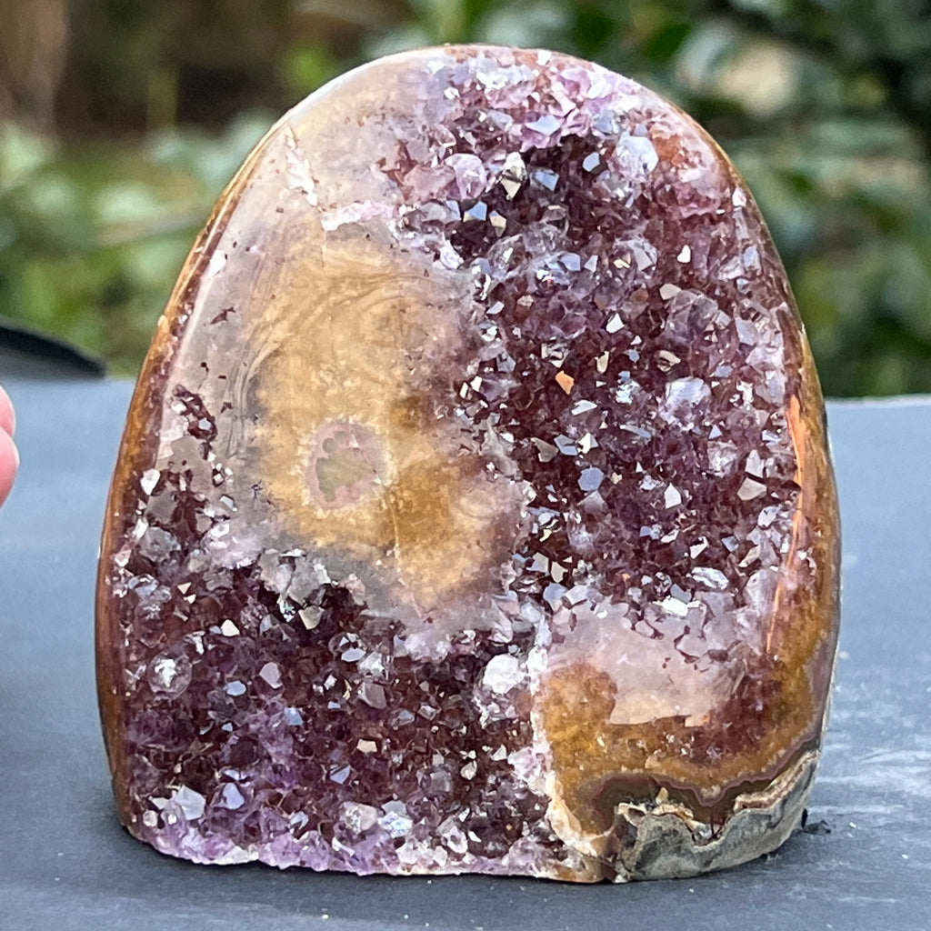 Ametist stalactit calitate +AAA, geoda ametist Uruguay, m10, pietre semipretioase - druzy.ro 1 