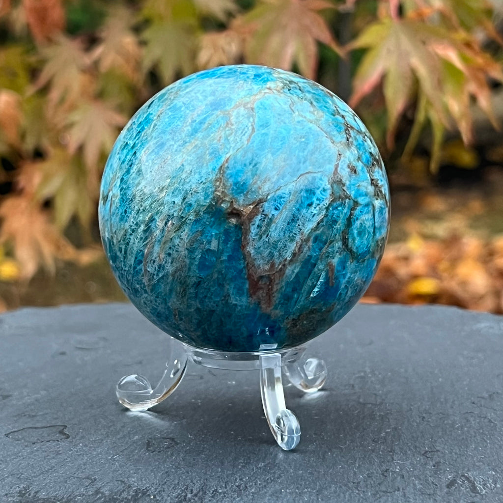Apatit sfera m1, 6.8 cm, druzy.ro, cristale 3