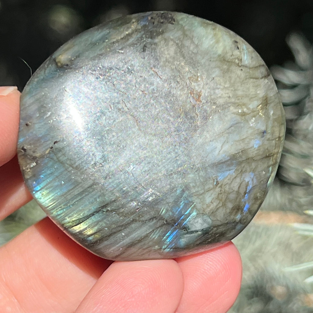 Labradorit palm stone m19, druzy.ro, cristale 3