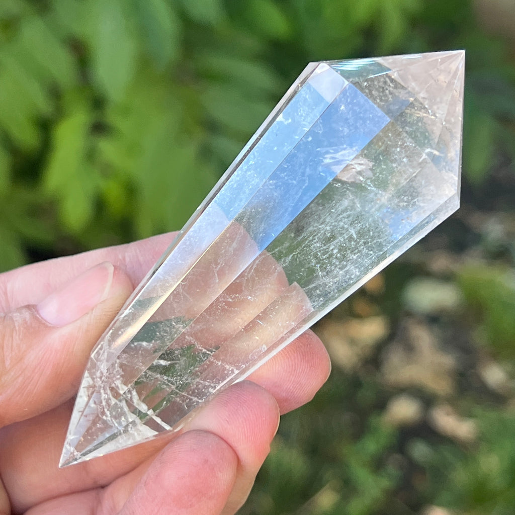 Bagheta cuart vogel, 12 fete, Brazilia model 12, pietre semipretioase - druzy.ro 2 