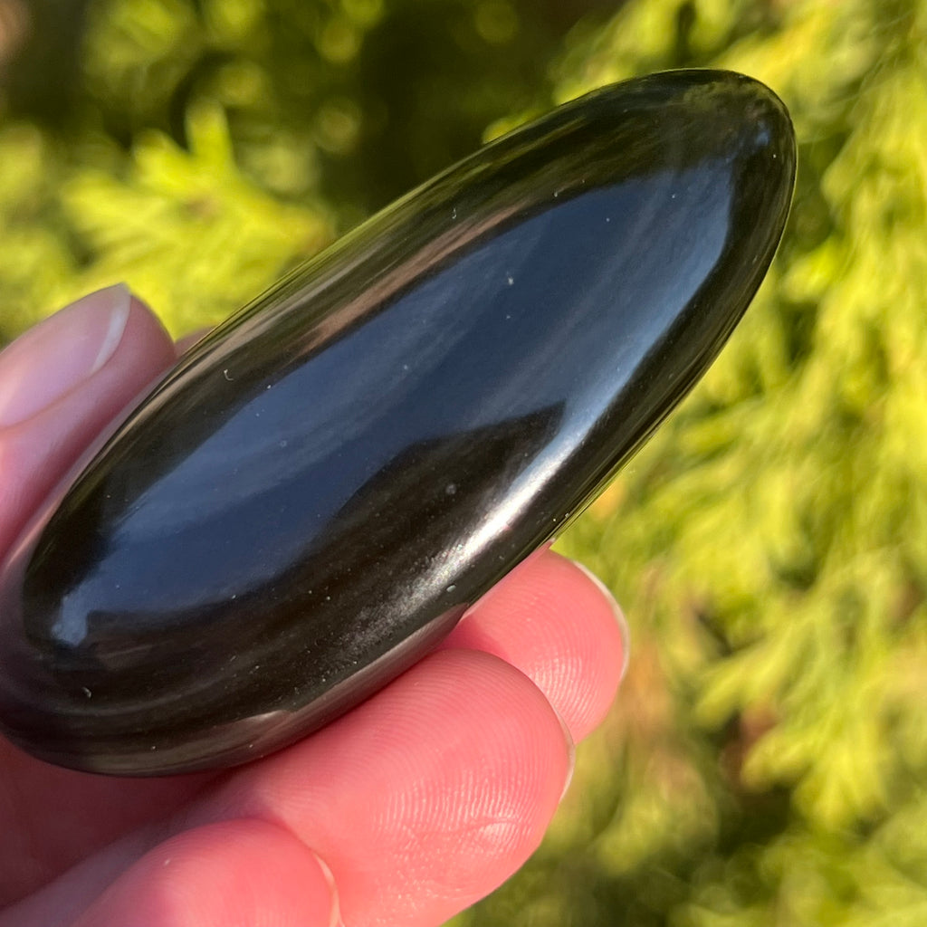 Obsidian curcubeu palmstone model 2, pietre semipretioase - druzy.ro 2 