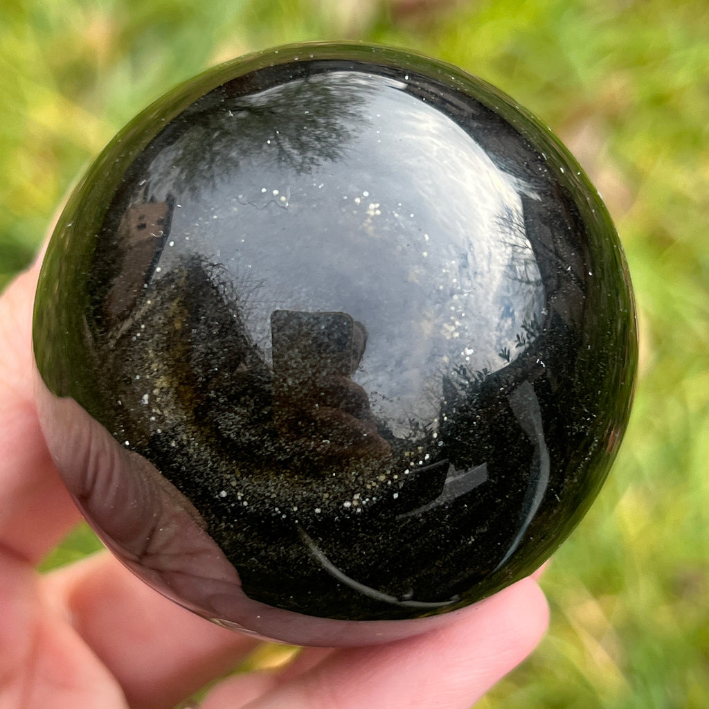 Sfera obsidian model 1, pietre semipretioase - druzy.ro 4 