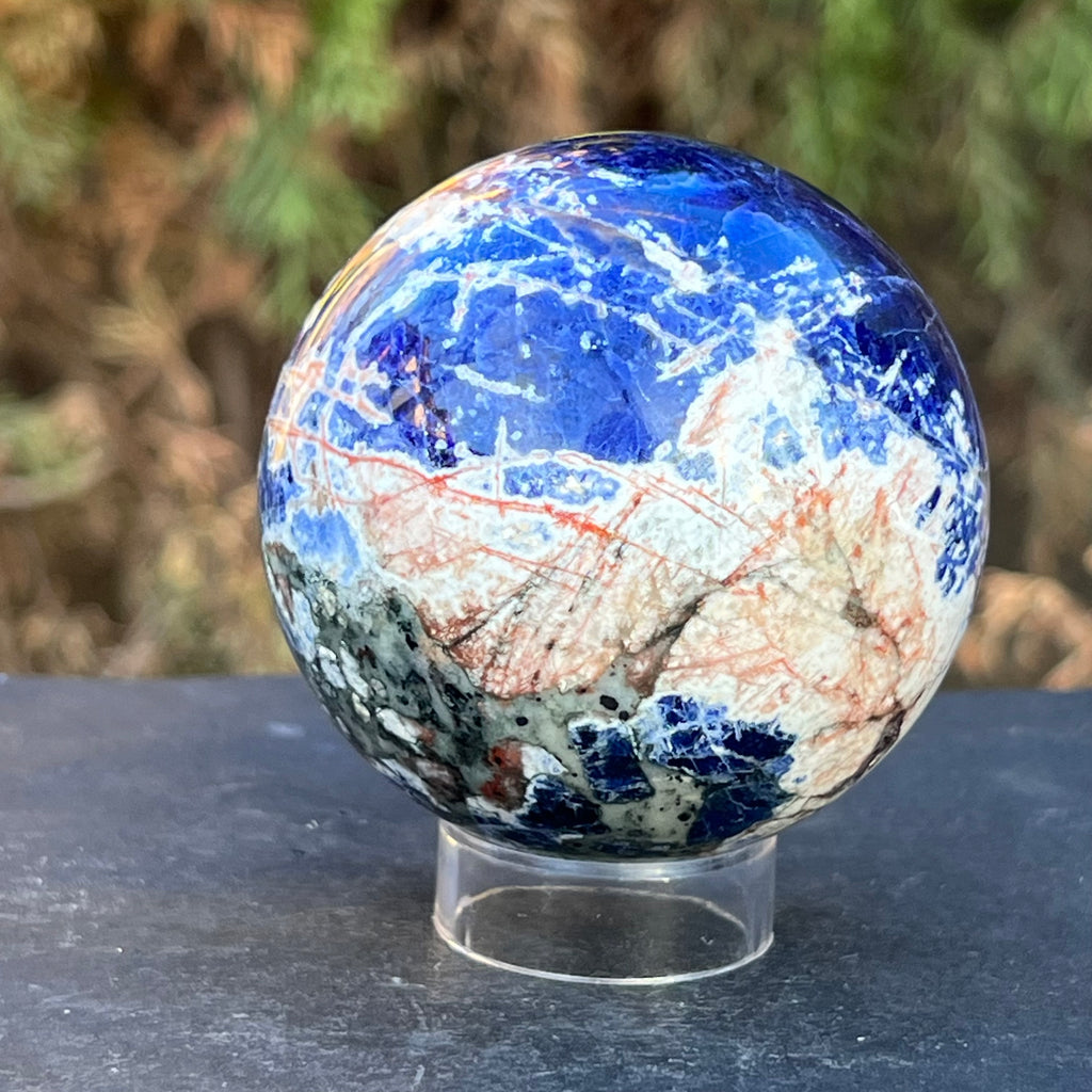 Sodalit sfera model 1,  6.8 cm, druzy.ro, cristale 4