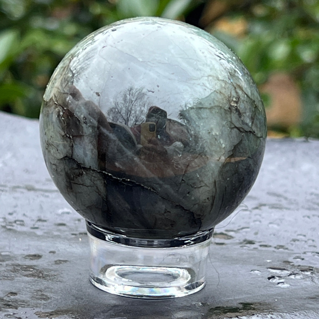 Sfera labradorit model 6, pietre semipretioase - druzy.ro 6 