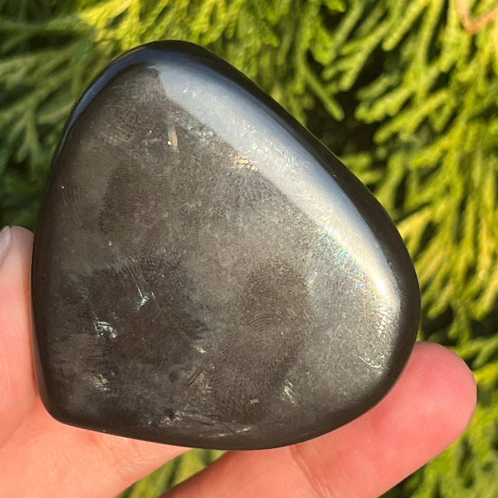 Obsidian curcubeu inima model 5, pietre semipretioase - druzy.ro 5 