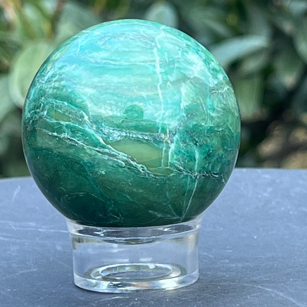 Sfera jad verde nefrit Africa model 3, pietre semipretioase - druzy.ro 8 