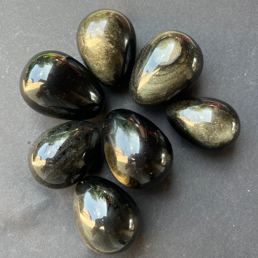Ou obsidian auriu, pietre semipretioase - druzy.ro 2 