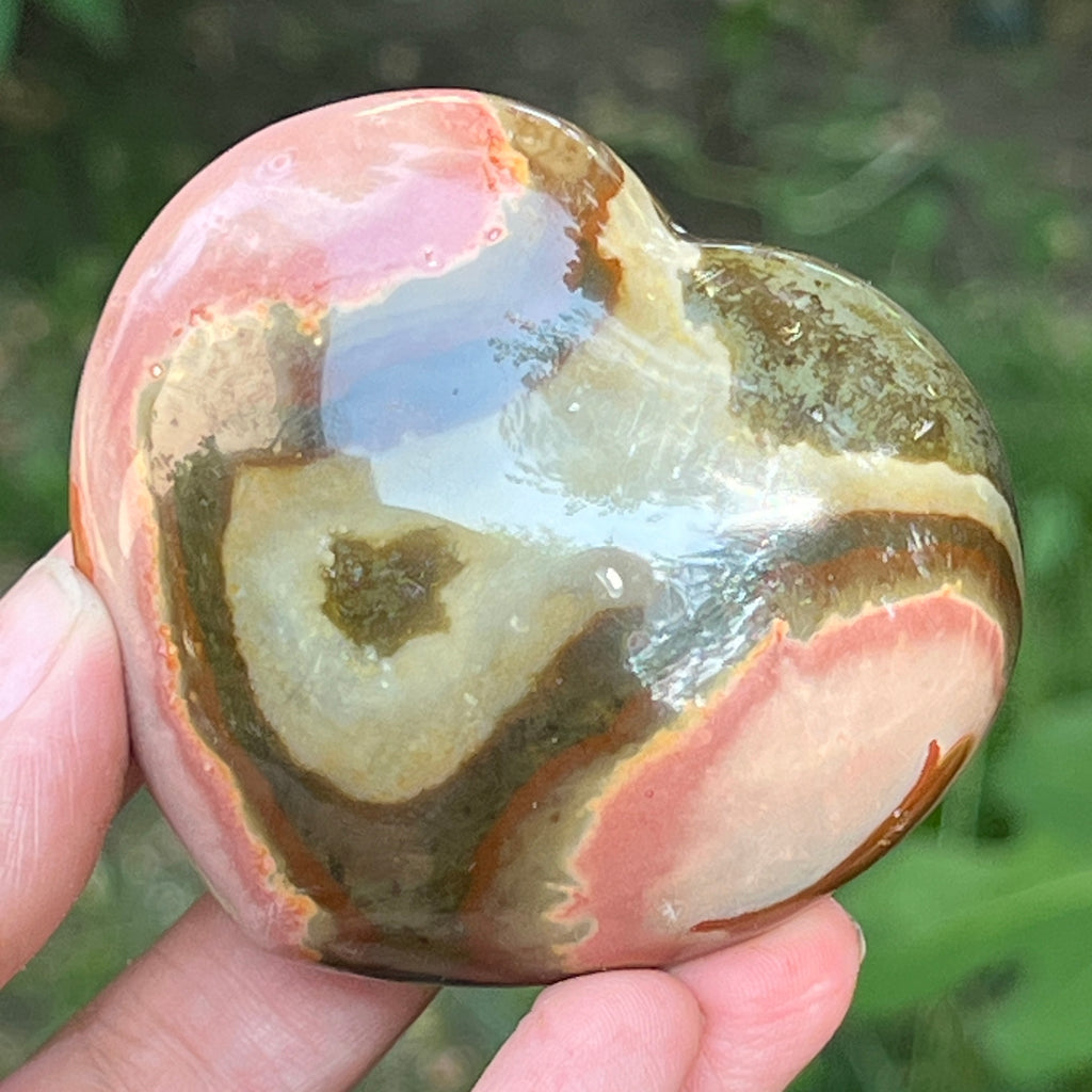 Inima jasp policrom | Model 3, pietre semipretioase - druzy.ro 2 