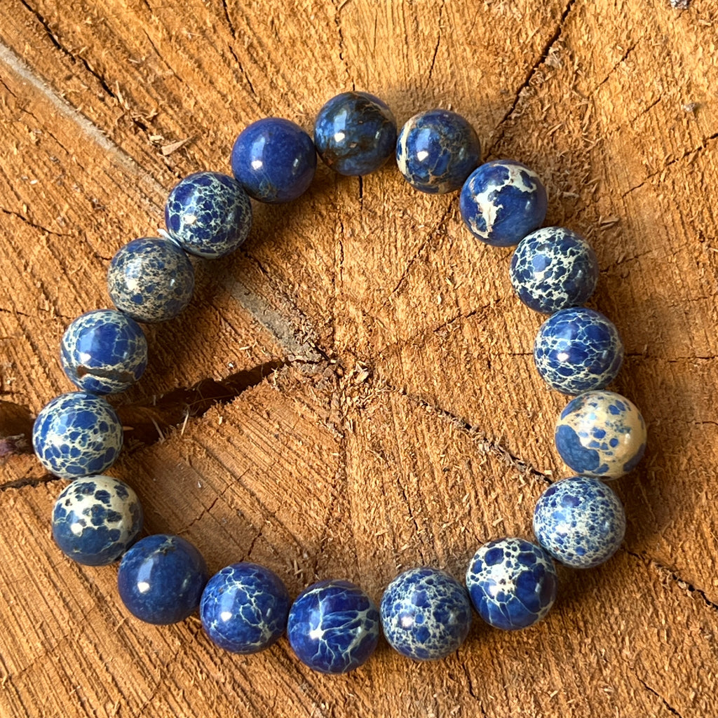 Bratara regalit albastru 10 mm, pietre semipretioase - druzy.ro 1 