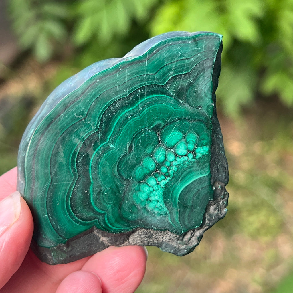 Felie malachit | Model 1, pietre semipretioase - druzy.ro 3 