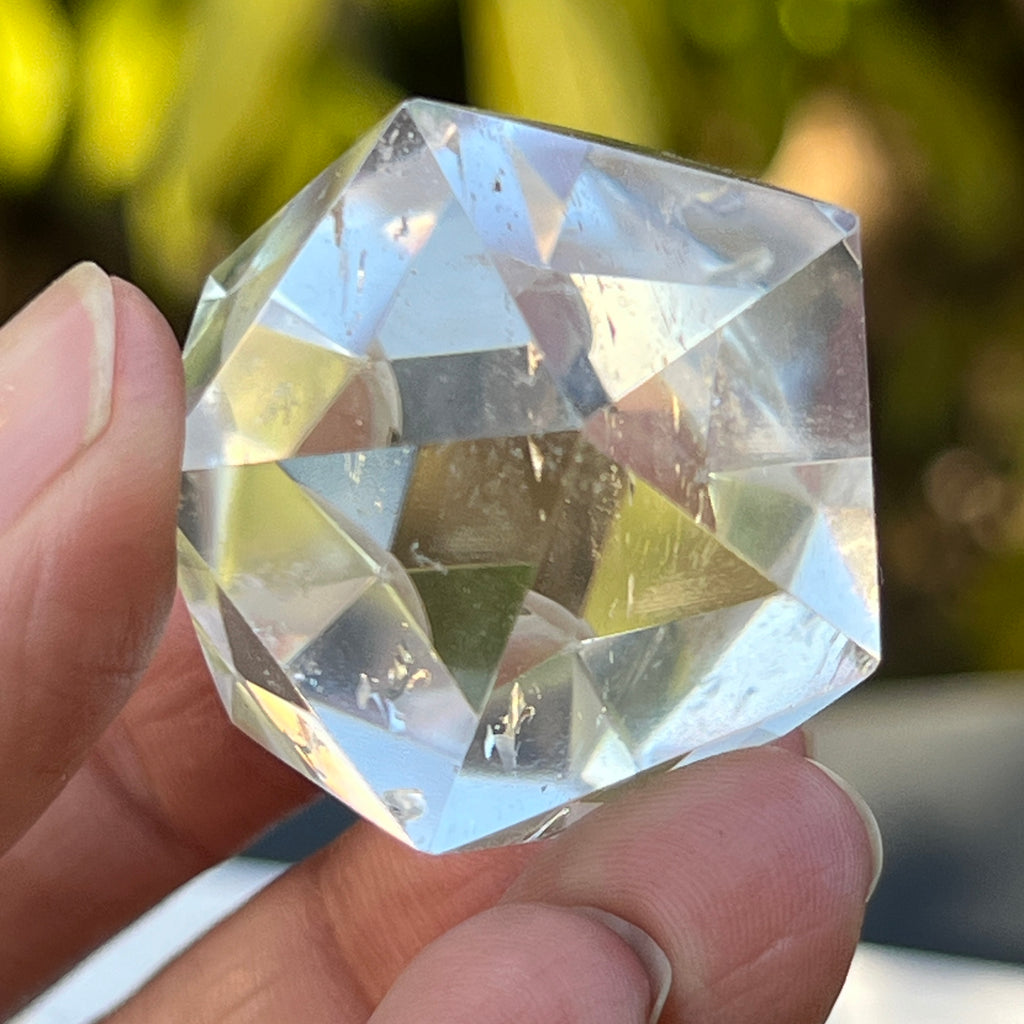 Icosaedru cuart incolor / cristal de stanca m9, pietre semipretioase - druzy.ro 5 