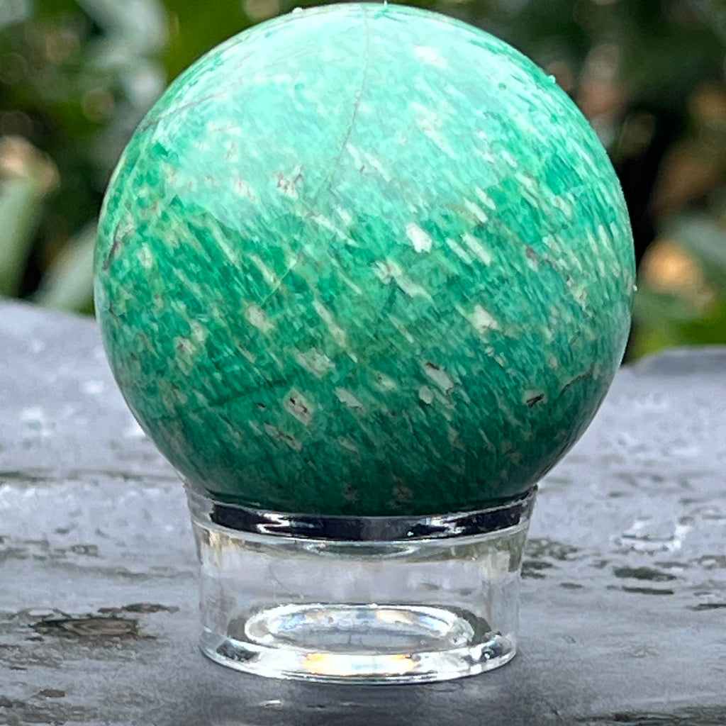 Sfera amazonit din Madagascar model 3, pietre semipretioase - druzy.ro 2 