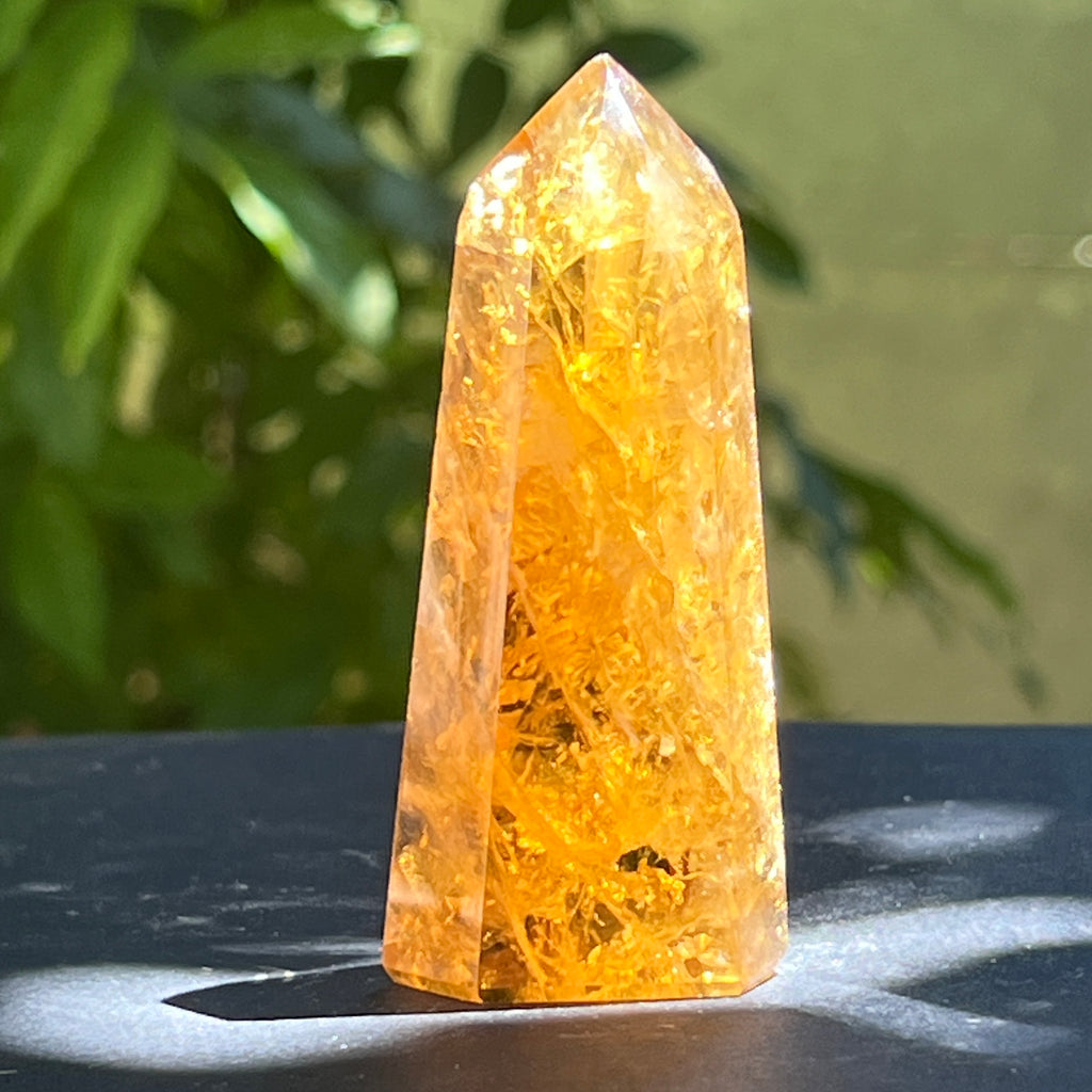 Obelisc citrin Brazilia calitate Extra AAA model 15, pietre semipretioase - druzy.ro 3 
