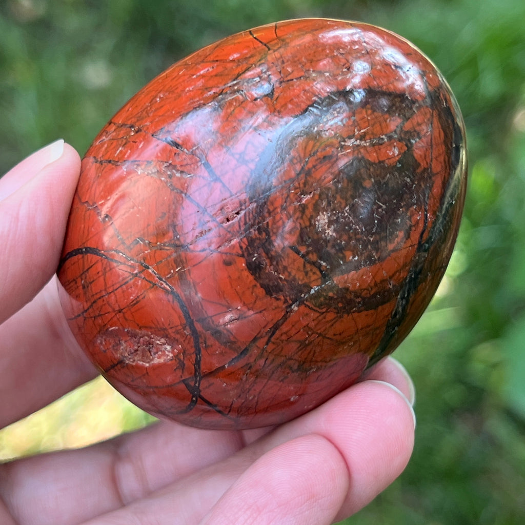 Ou jasp rosu din Zimbabwe model 9, pietre semipretioase - druzy.ro 8 