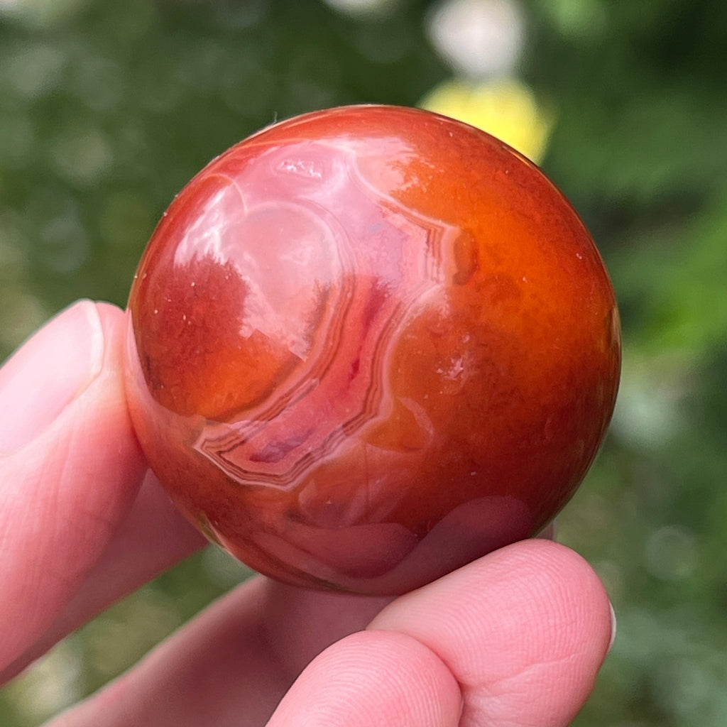 Sfera carneol 3.5 cm, pietre semipretioase - druzy.ro 5 