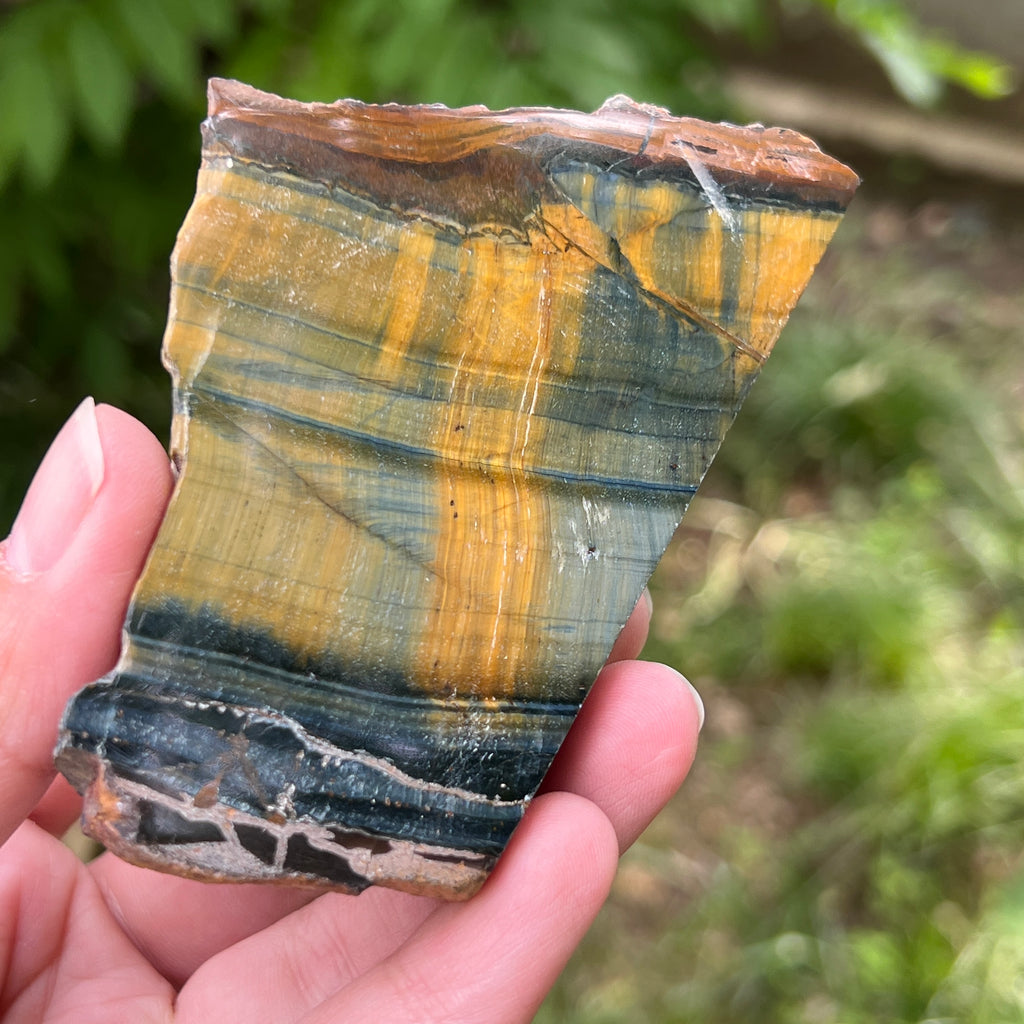 Piatra bruta ochi de tigru albastru (ochi de soim) model 5, pietre semipretioase - druzy.ro 2 