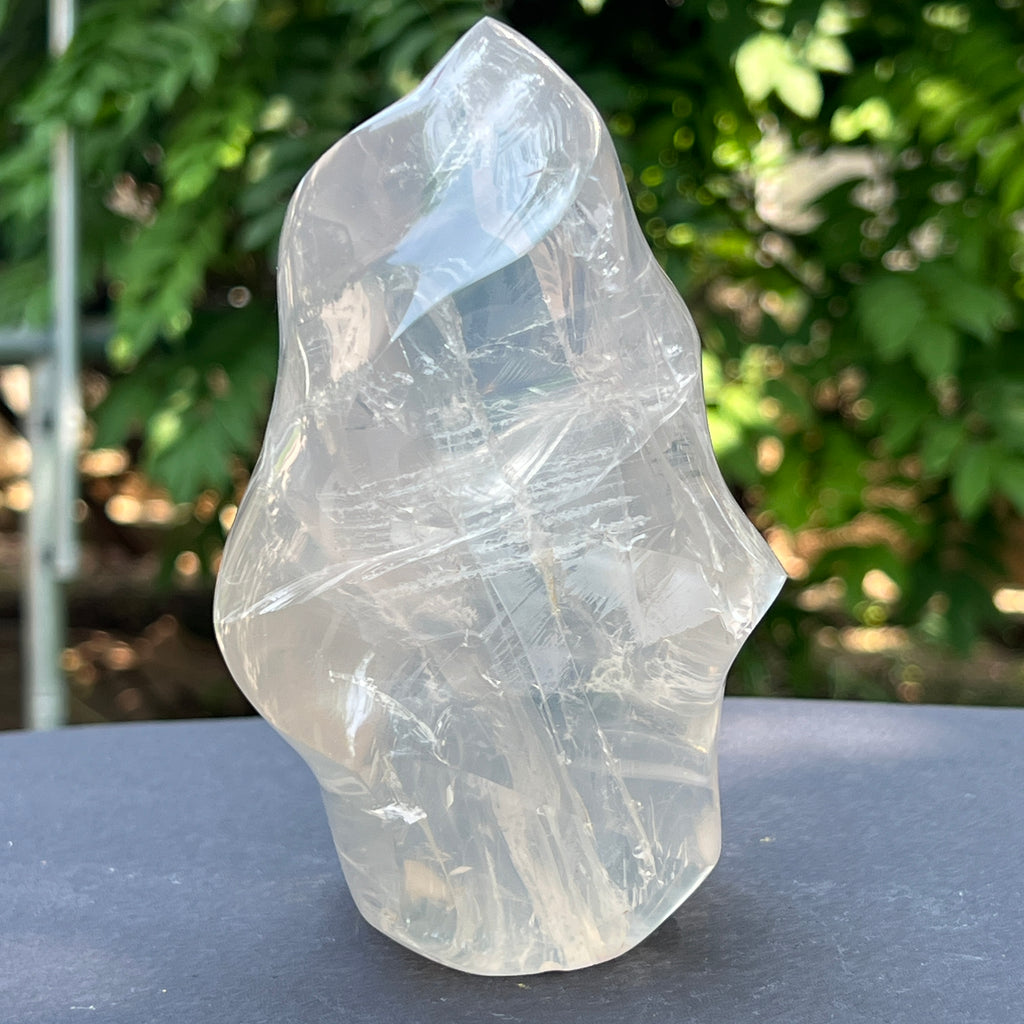 Sculptura girasol forma flacara m1, pietre semipretioase - druzy.ro 1 