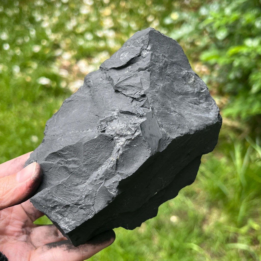 Shungit piatra bruta XXL model 9, pietre semipretioase - druzy.ro 2 
