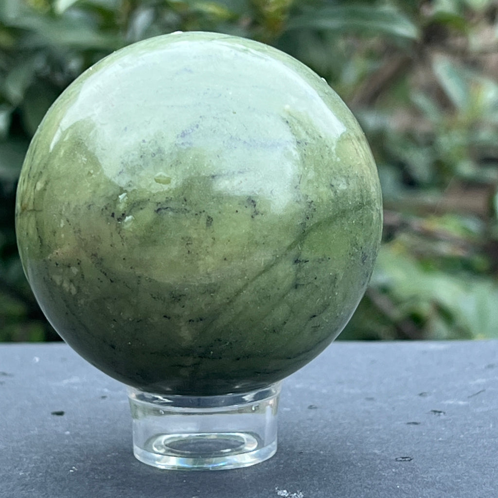 Sfera jad verde nefrit din Pakistan model 1, pietre semipretioase - druzy.ro 3 