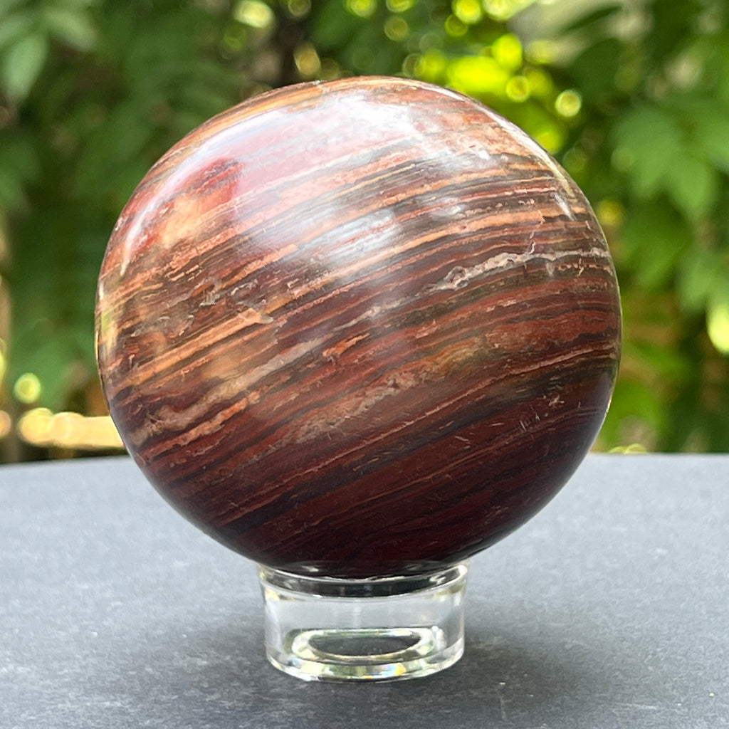 Sfera jasp rosu din Zimbabwe m2, pietre semipretioase - druzy.ro 8 