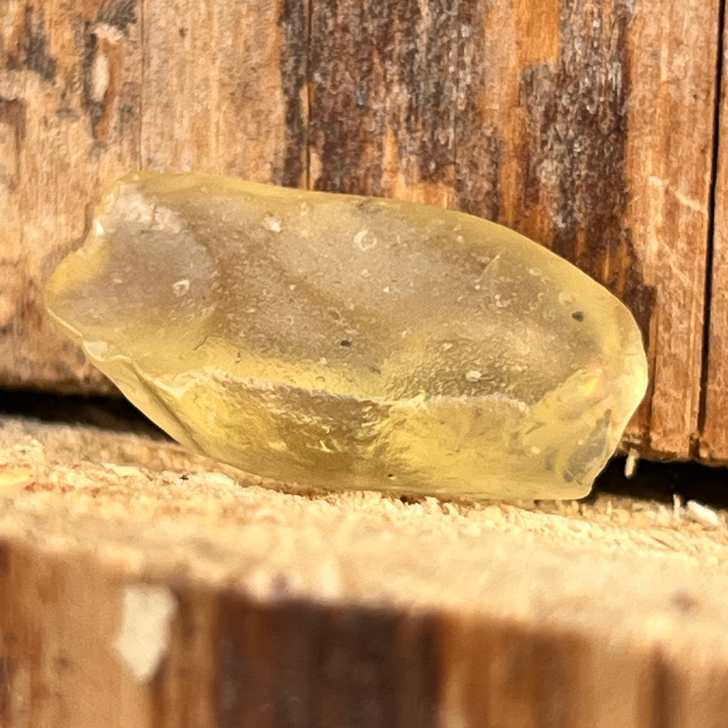 Tectita aurie sticla desertului Libia piatra bruta model 16, calitate AAA, pietre semipretioase - druzy.ro 2 