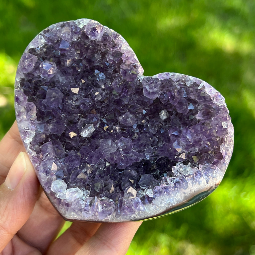 Inima ametist model 8, pietre semipretioase - druzy.ro 1 