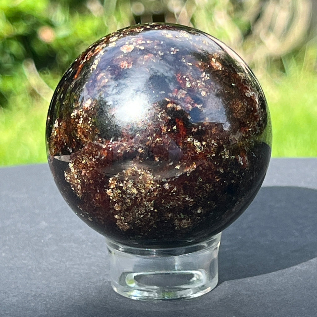 Sfera granat model 6, pietre semipretioase - druzy.ro 1 