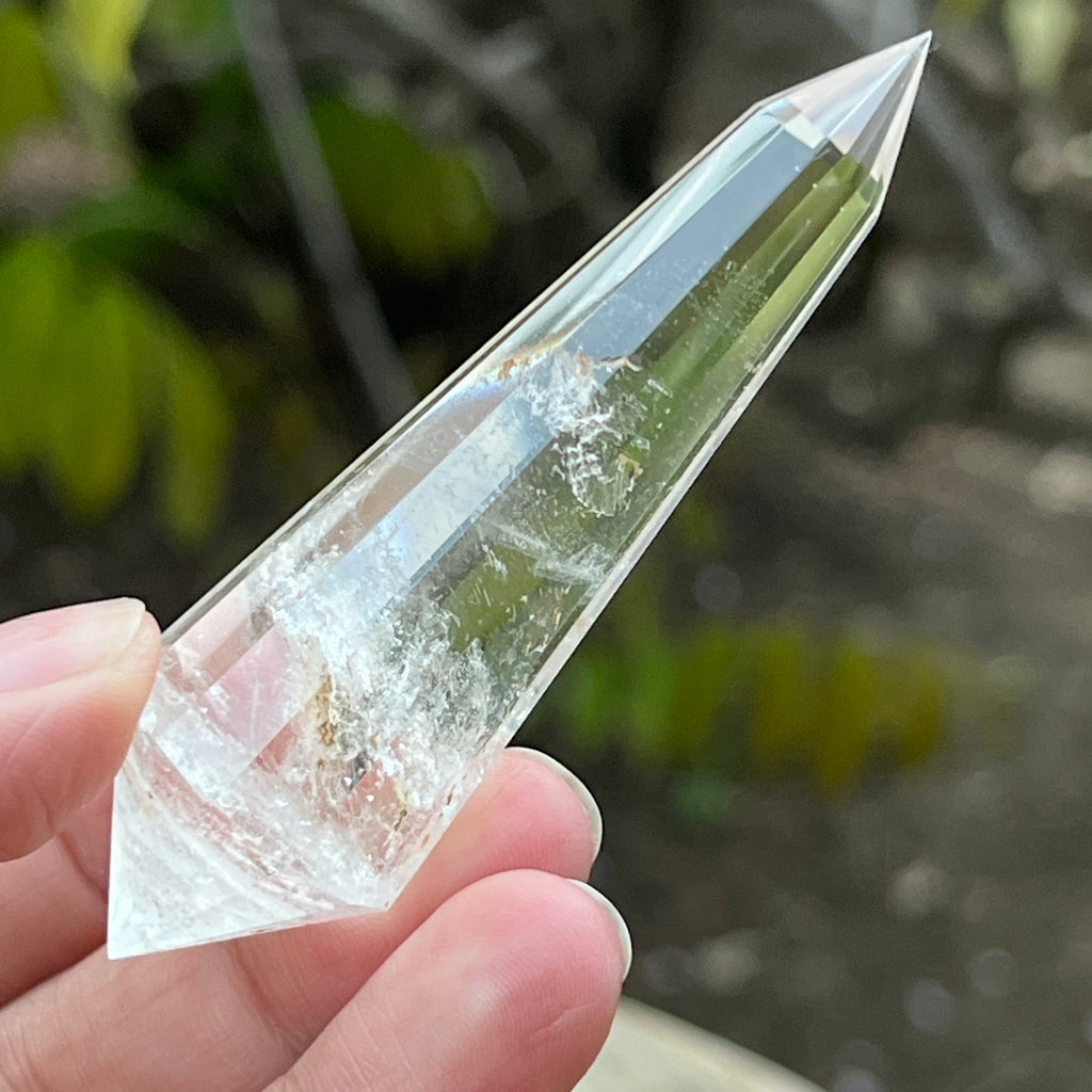 Bagheta cuart vogel, 12 fete, Brazilia model 13, pietre semipretioase - druzy.ro 3 