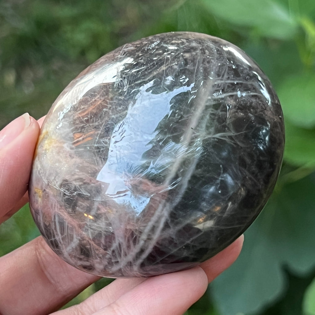 Palmstone piatra lunii somon gri | Model 9, pietre semipretioase - druzy.ro 2 
