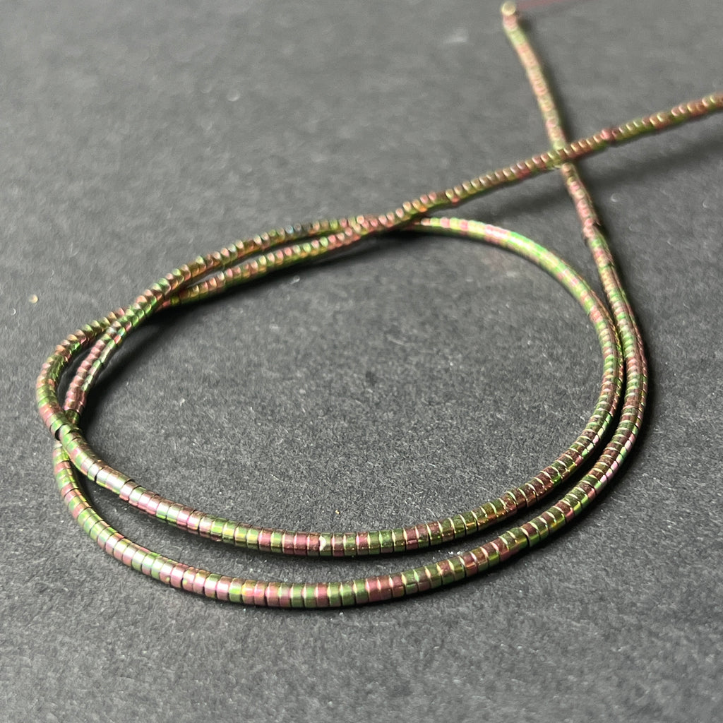 Sirag margele pietre semipretioase HEMATIT RAINBOW, pietre semipretioase - druzy.ro 1 
