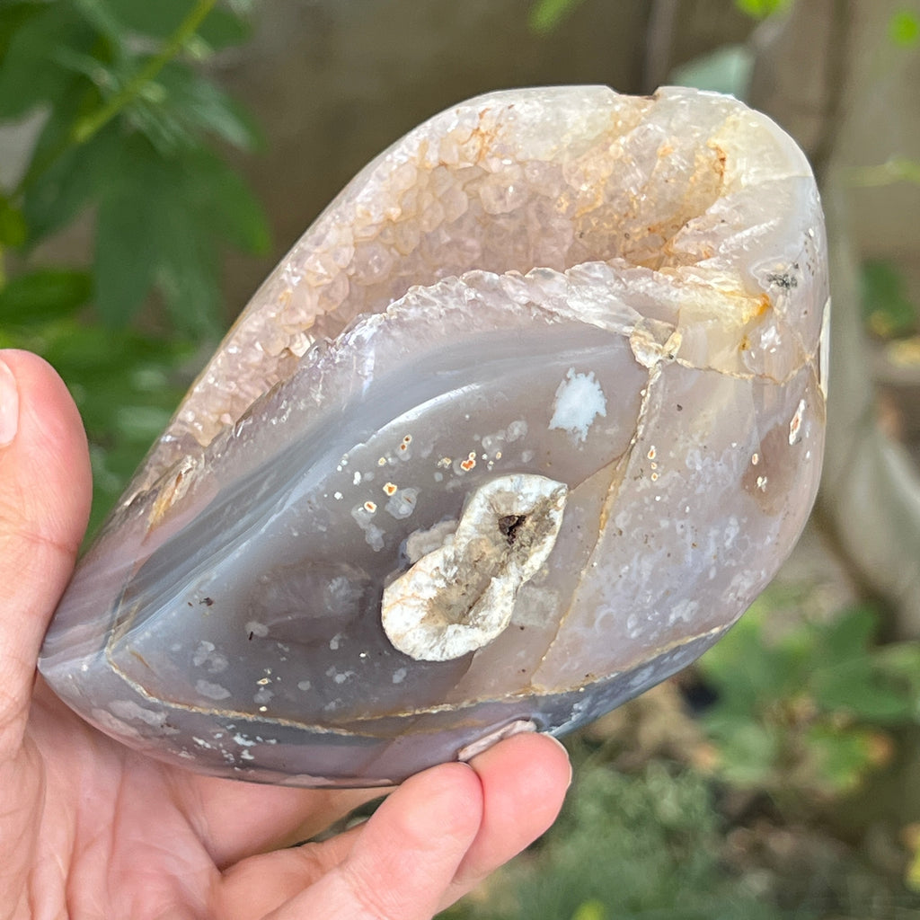 Geoda agat ametist model 13, pietre semipretioase - druzy.ro 5 