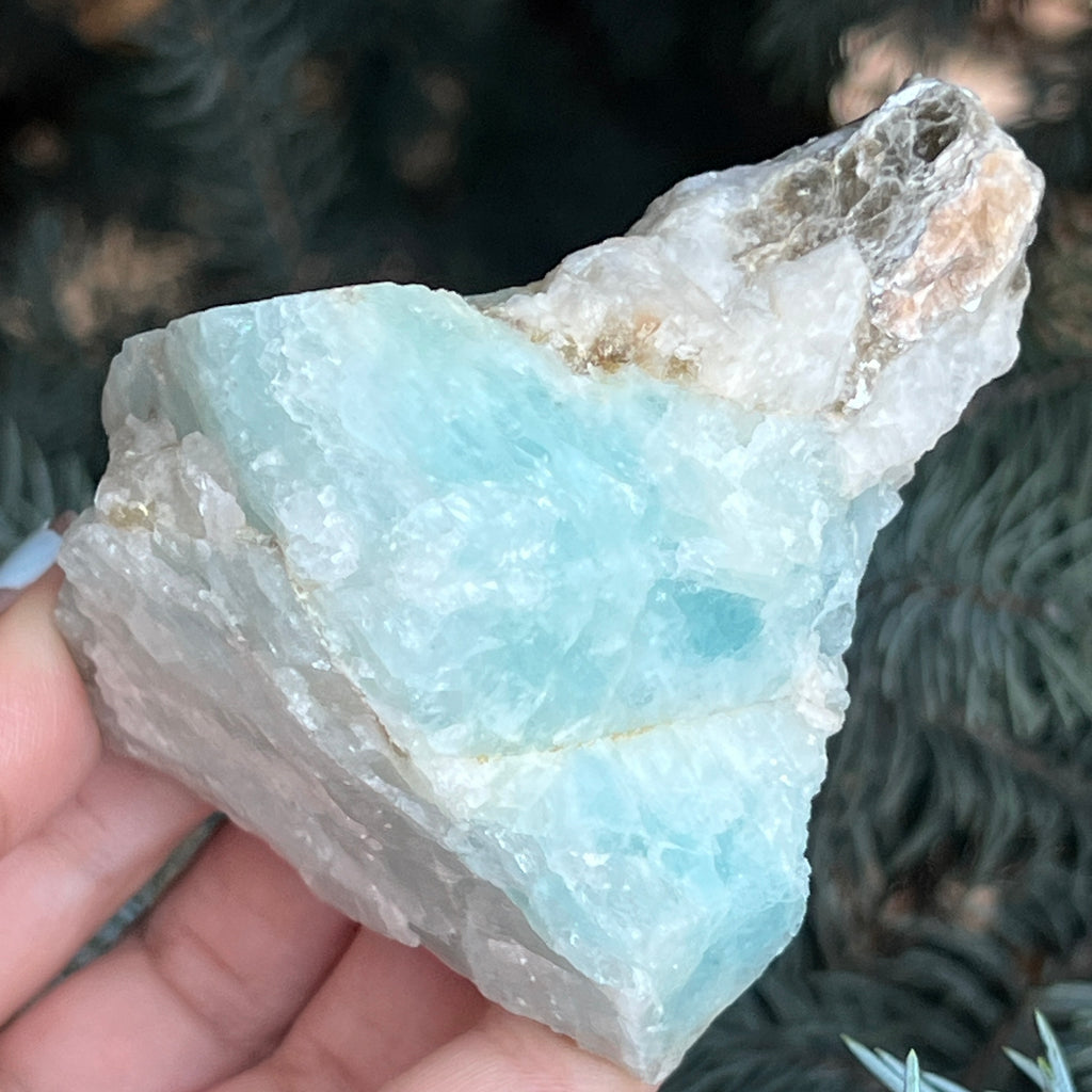 Acvamarin Pakistan piatra bruta model pk22, pietre semipretioase - druzy.ro 5 