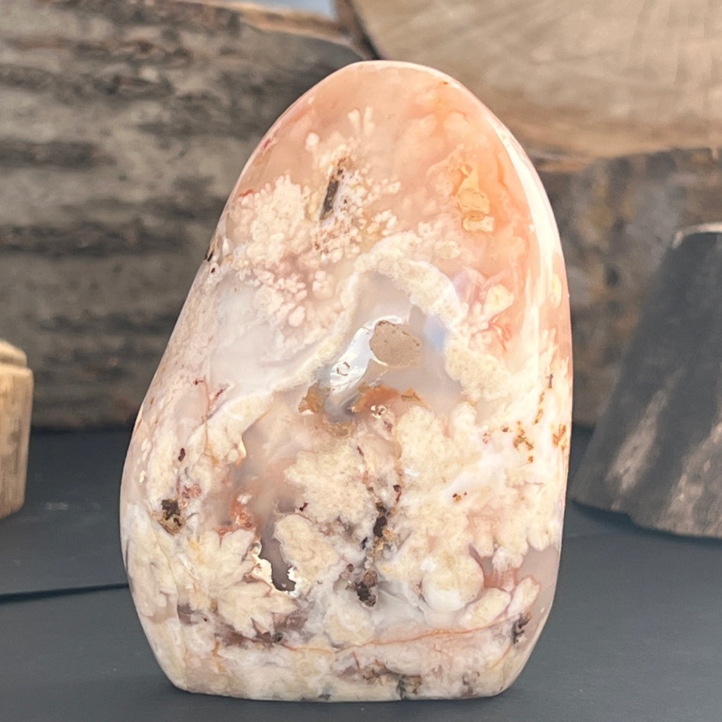Agat coral floare din Madagascar model 7, pietre semipretioase - druzy.ro 3 
