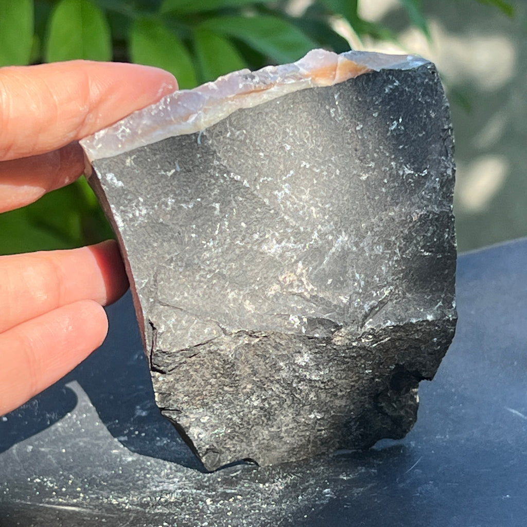 Onix negru piatra bruta India model 9, pietre semipretioase - druzy.ro 4 