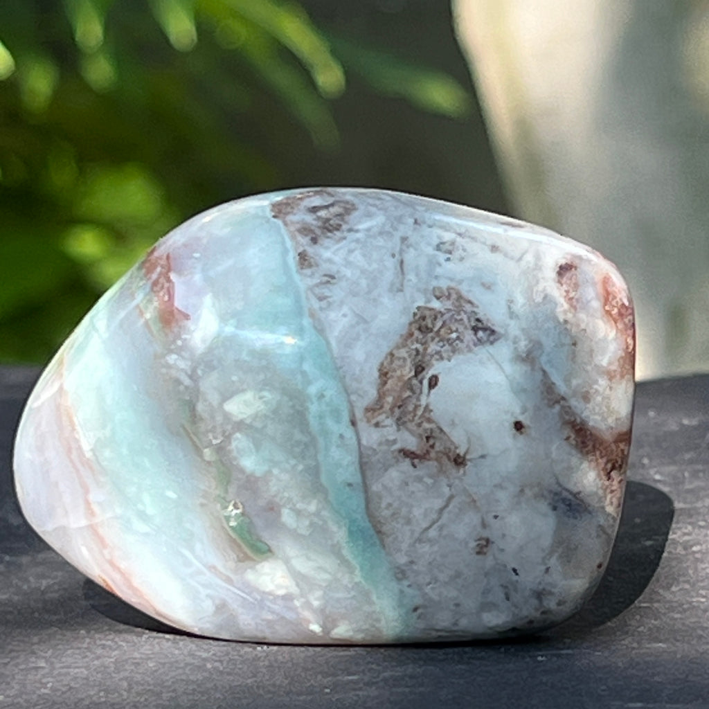 Calcedonie cu crom albastru-verzuie din Zimbabwe -forma libera| Model 7, pietre semipretioase - druzy.ro 1 