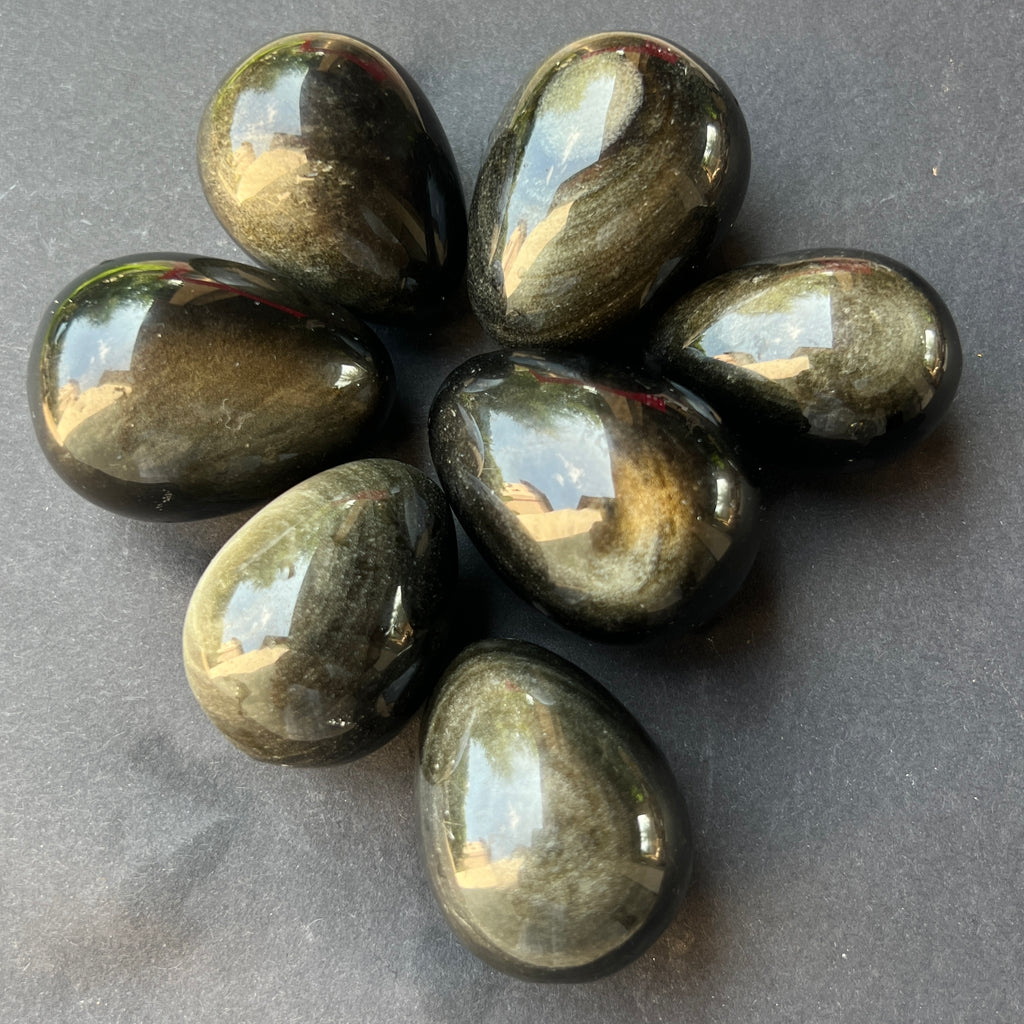 Ou obsidian auriu, pietre semipretioase - druzy.ro 1 