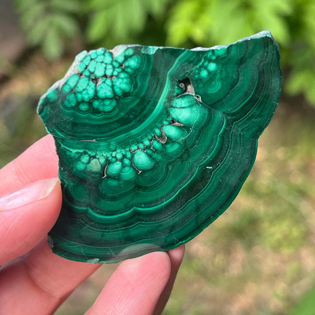 Felie malachit | Model 1, pietre semipretioase - druzy.ro 1 