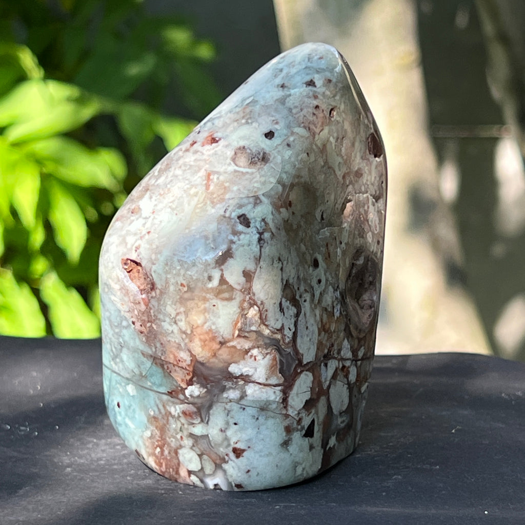 Calcedonie cu crom albastru-verzuie din Zimbabwe -forma libera| Model 13, pietre semipretioase - druzy.ro 4 
