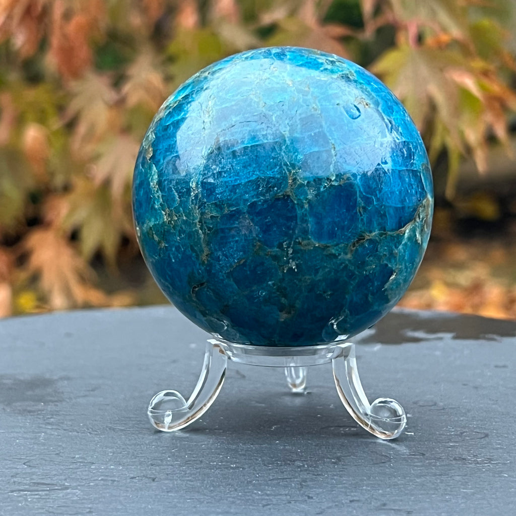 Apatit sfera m4, 6.7 cm, druzy.ro, cristale 2