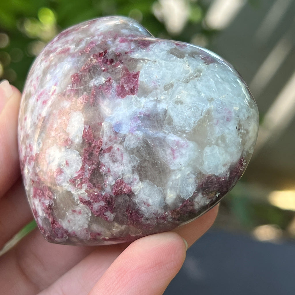 Inima rubelit/ turmalina roz model 2, pietre semipretioase - druzy.ro 4 