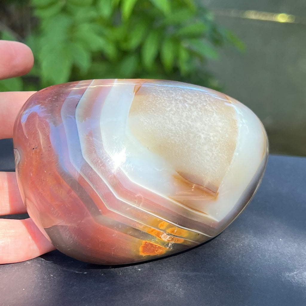 Nodul agat de Botswana, agat river, unicat | Model XL2, pietre semipretioase - druzy.ro 4 