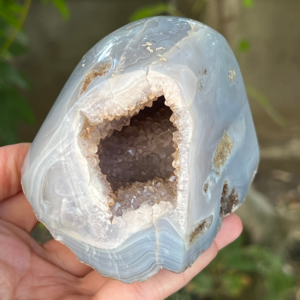 Geoda agat ametist model 12, pietre semipretioase - druzy.ro 5 