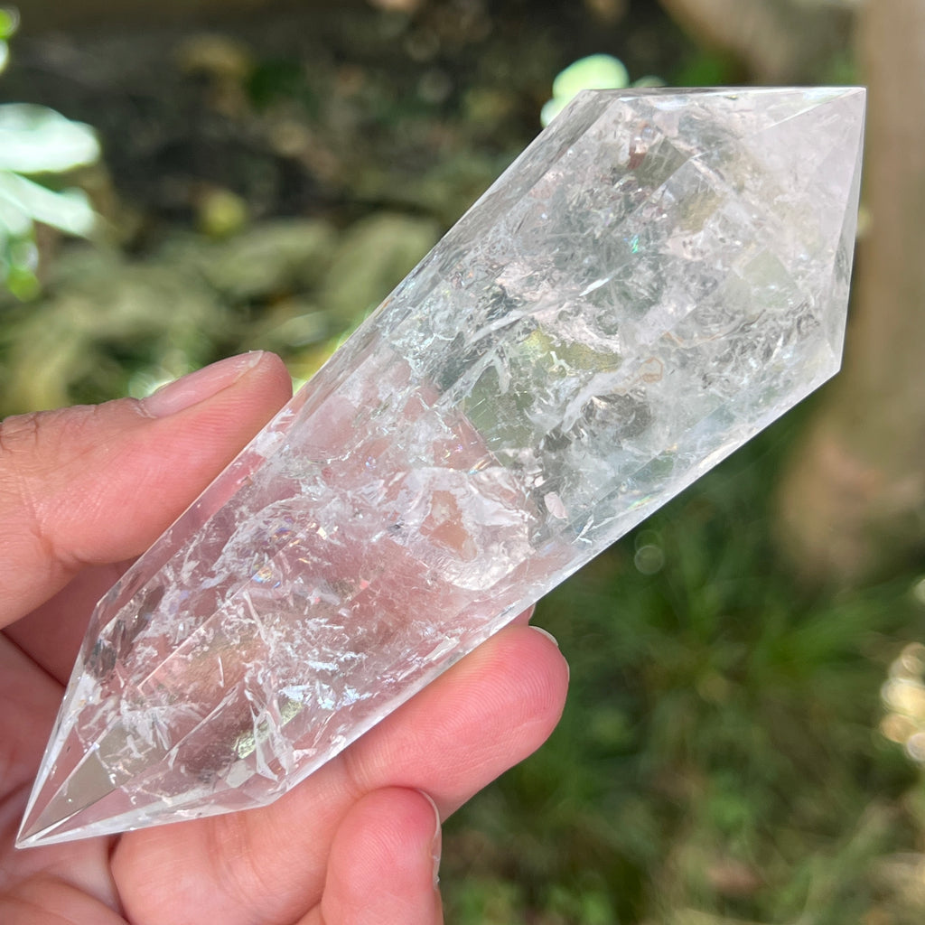 Bagheta cuart vogel, 12 fete, Brazilia model 33, pietre semipretioase - druzy.ro 1 