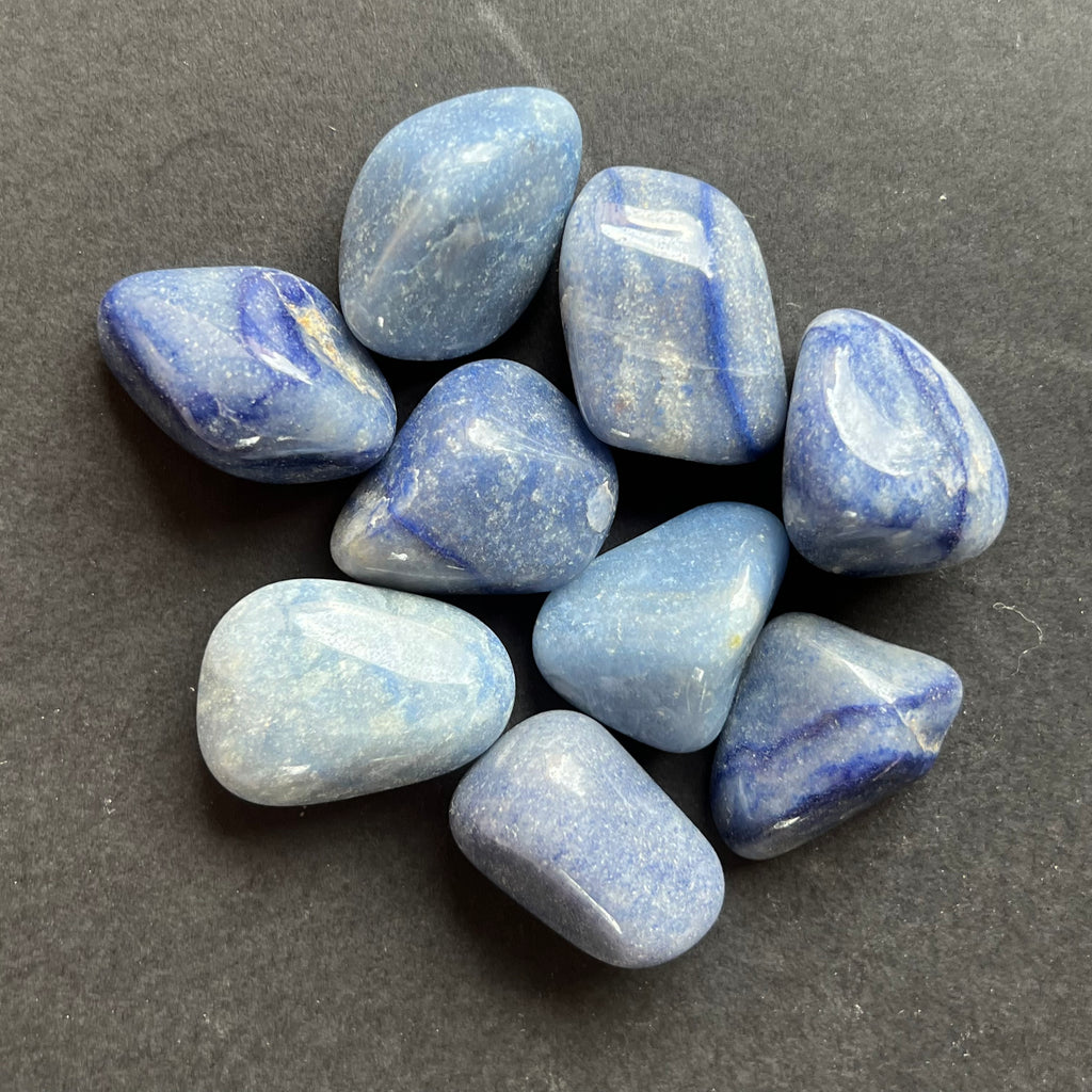 Cuart albastru piatra rulata, druzy.ro, cristale 4