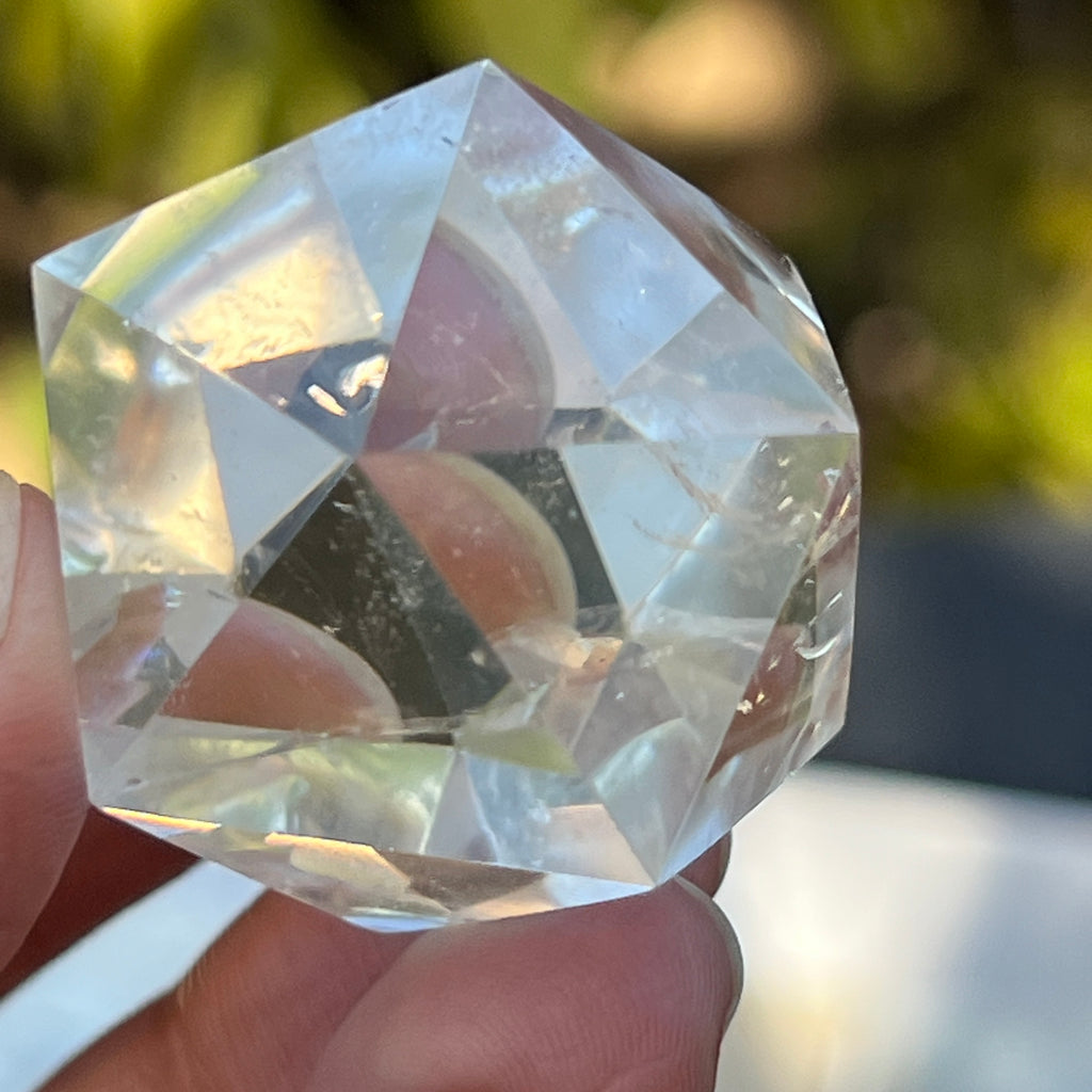 Icosaedru cuart incolor / cristal de stanca m4, pietre semipretioase - druzy.ro 2 